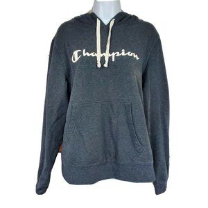 Champion Womens Gray Pullover Hoodie Sweater Size M